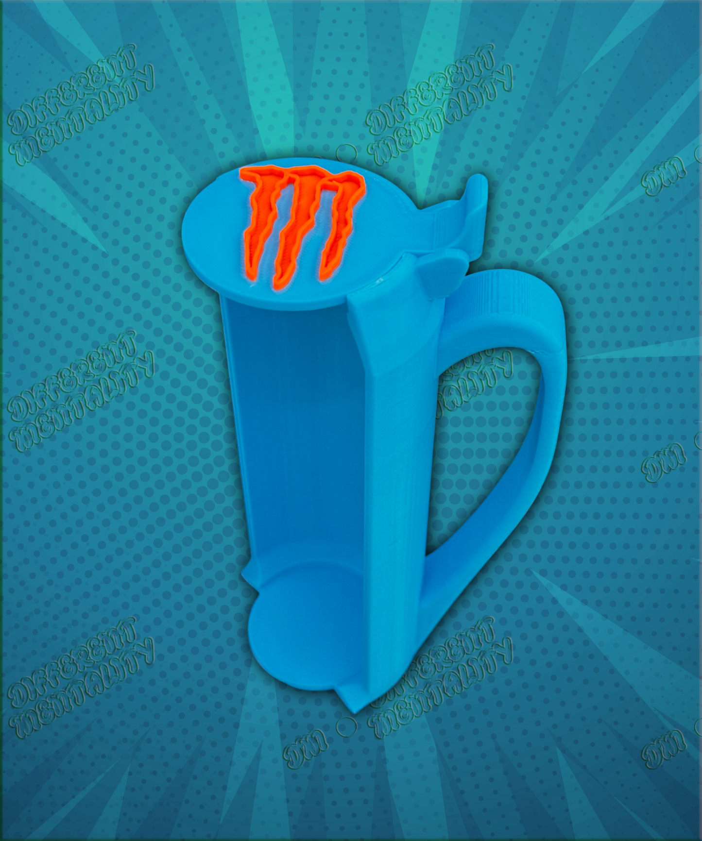 Monster AIO Holder - Handle + Lid All in One Design - Multiple Colours Available