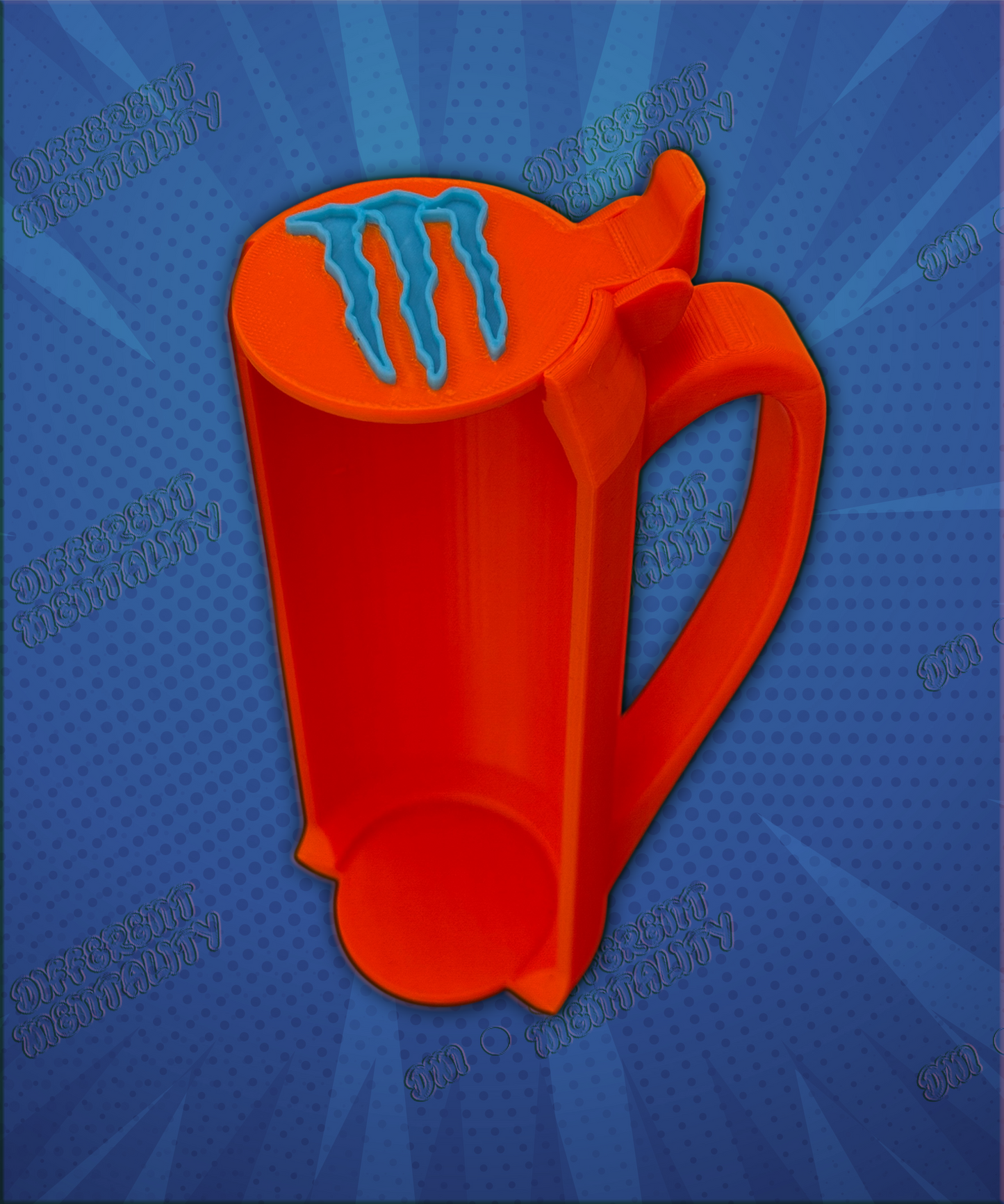 Monster AIO Holder - Handle + Lid All in One Design - Multiple Colours Available