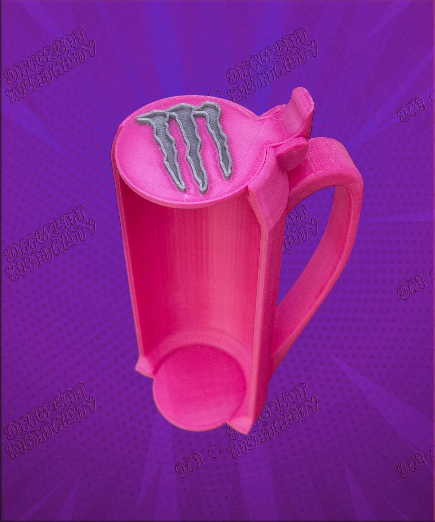 Monster AIO Holder - Handle + Lid All in One Design - Multiple Colours Available