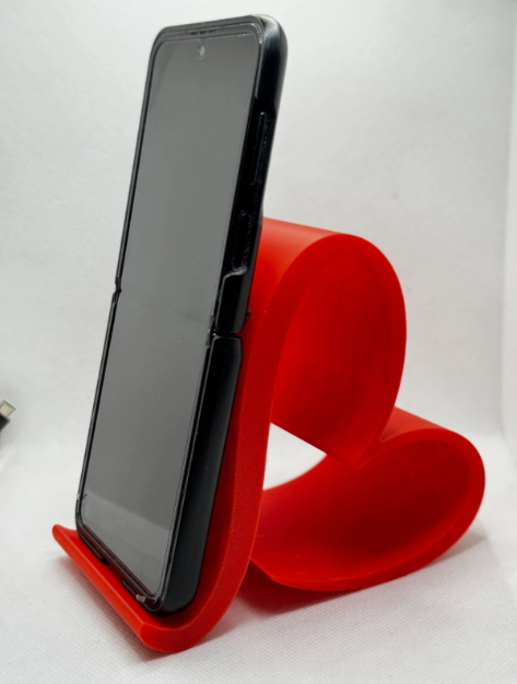 3D printed Stylish Red Love heart Phone Holder