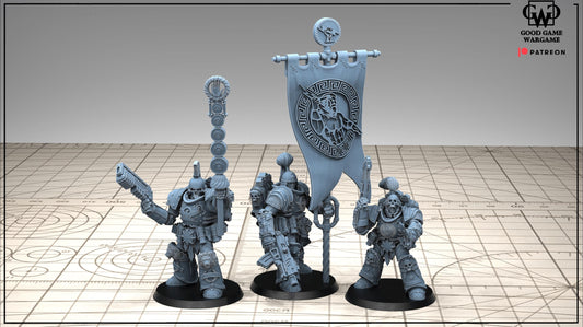 Tonantis Warrior HQ Thunder Warriors SQ Melee Unit by GGW (5 figures supplied) part built