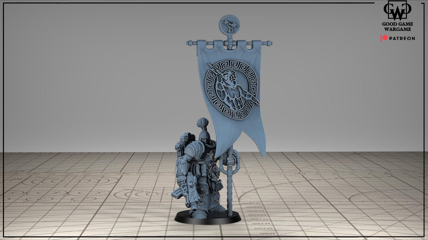 Tonantis Warrior HQ Thunder Warriors SQ Melee Unit by GGW (5 figures supplied) part built