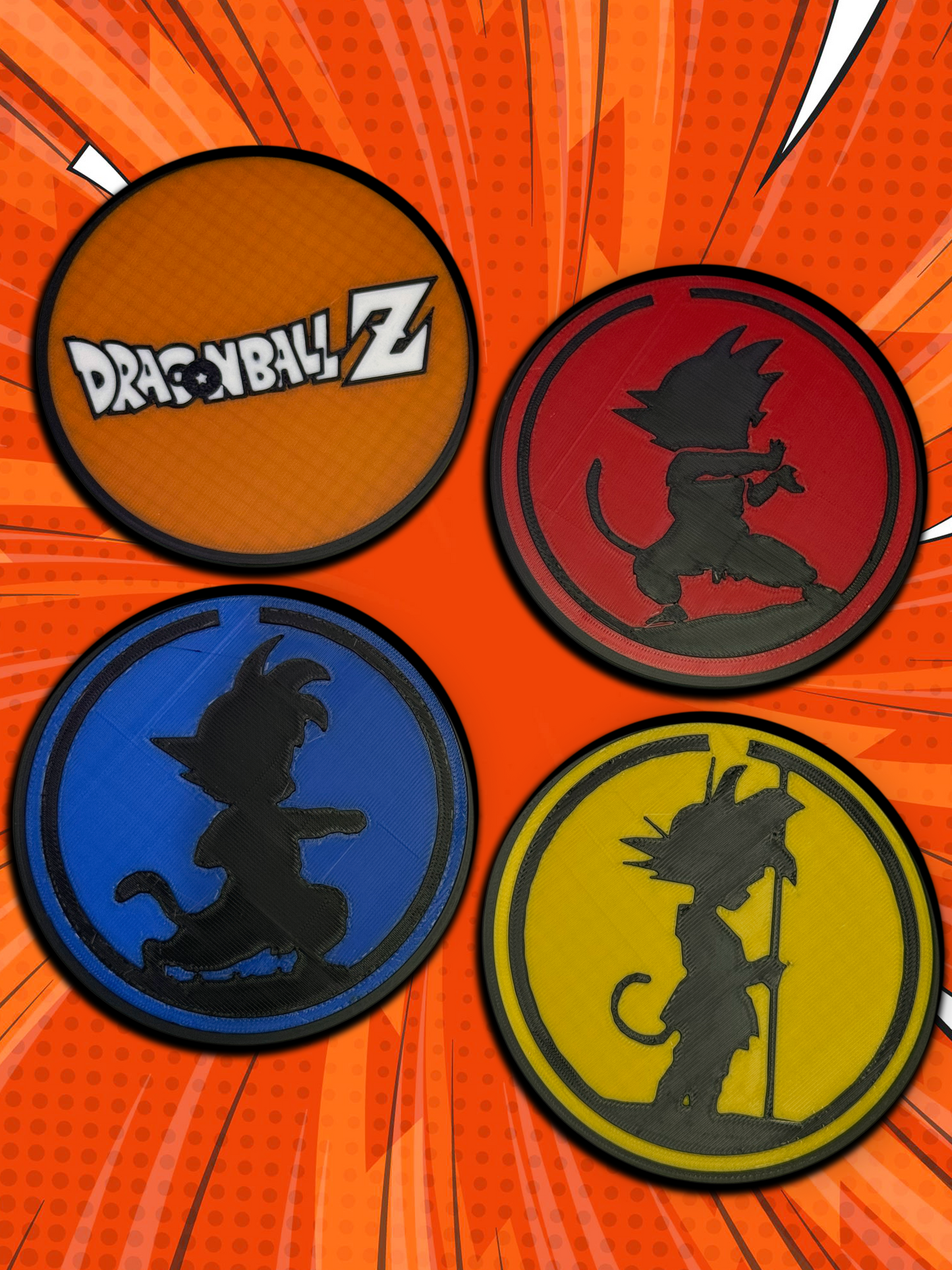 Dragon Ball Z Baby Goku 4 Pack Coasters