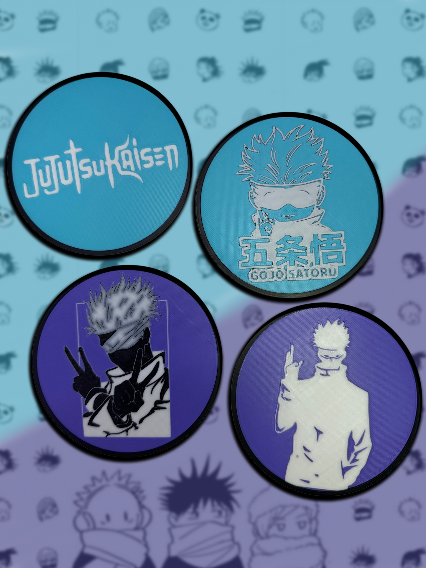 Jujitsu Kaisen Gojo 4 pack Coasters
