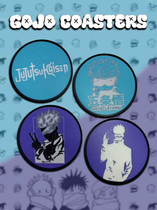 Jujitsu Kaisen Gojo 4 pack Coasters