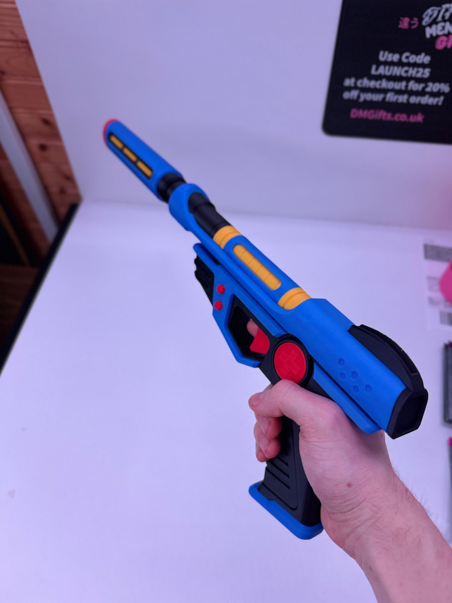 Valorant Arcade Ghost Blue Cosplay Weapon Detachable Silencer Moving Trigger
