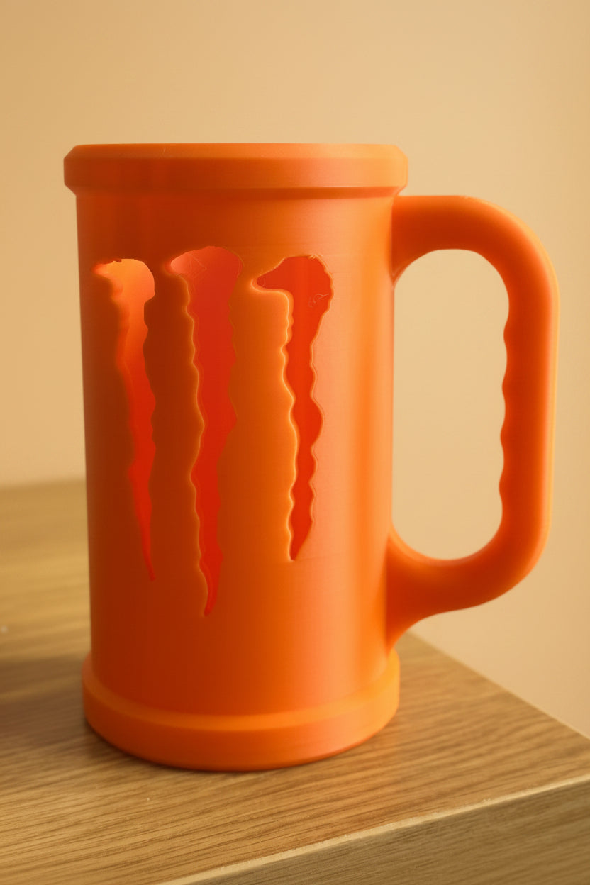 Monster Energy | Can / Cup Mug Style holder With Snap On Lid! Multiple Colours