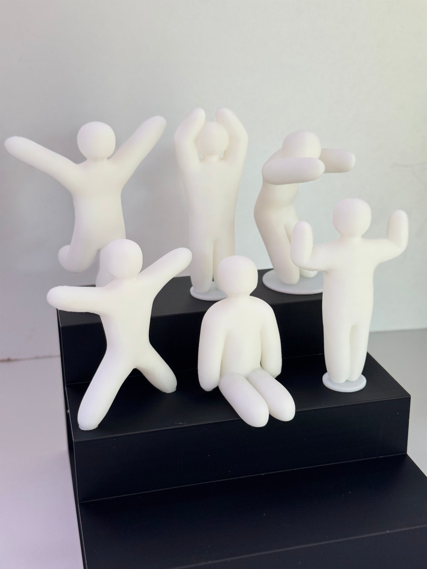 Meccha Chameleon All 8 Pose 3D Printed For Hiding / Painting with Display Stand