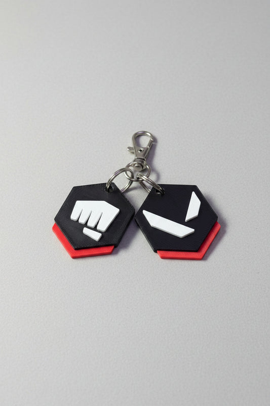 Valorant Inspired Gun Buddy Keyring | 3D Printed Gaming Keychain | Gamer Gift | FPS Gaming Charm