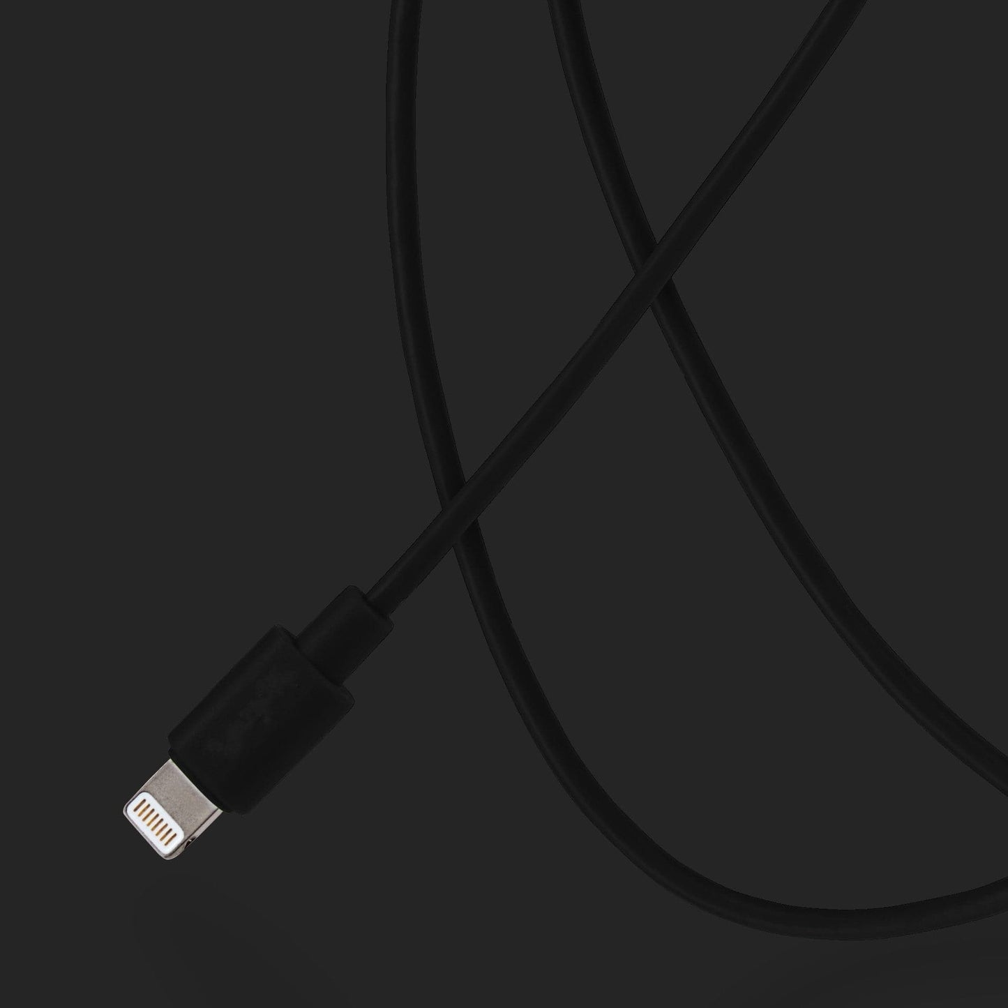 Maplin Lightning to USB-A Cable - Black, 0.5m