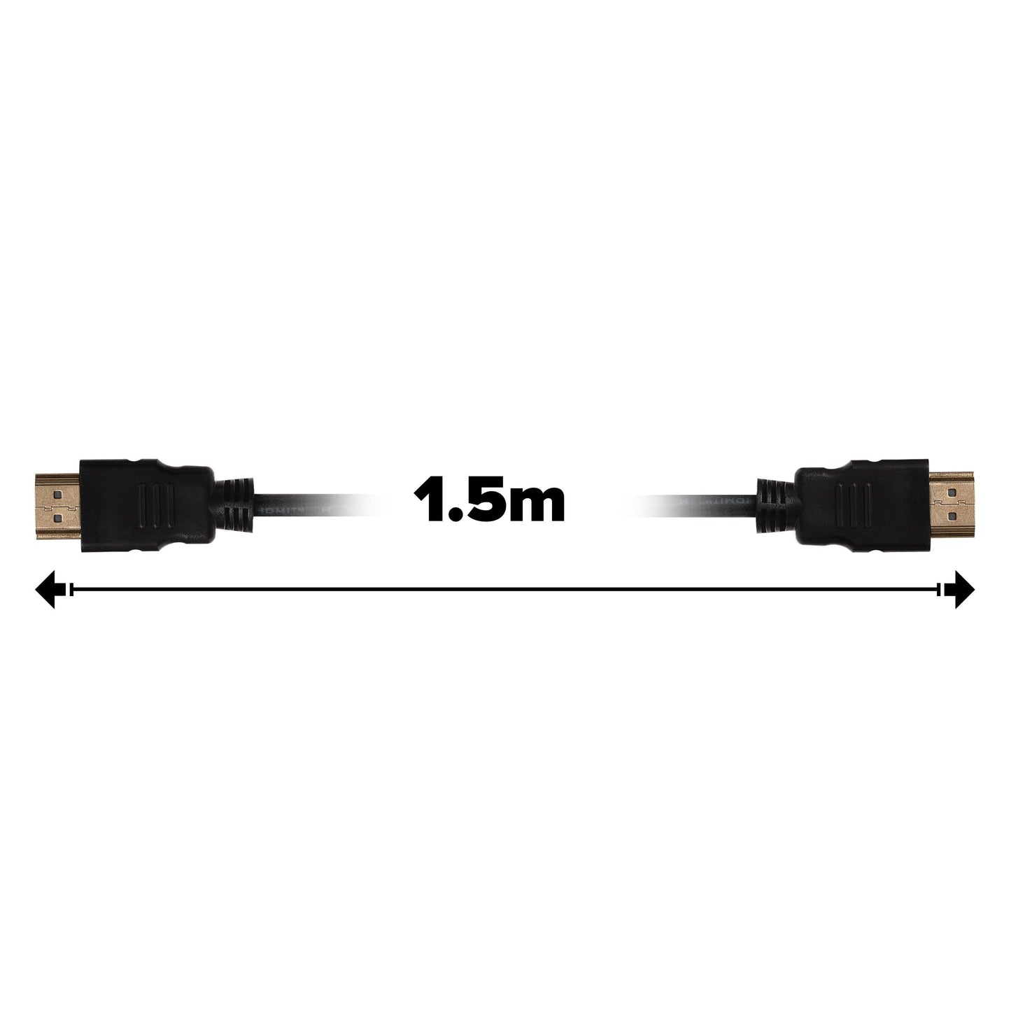 Maplin HDMI to HDMI 4K Ultra HD Cable - Black, 1.5m