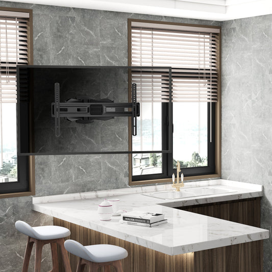 ProperAV TV Wall Bracket (37" - 75" / 45kg Capacity / VESA Max. 600x400) - Black