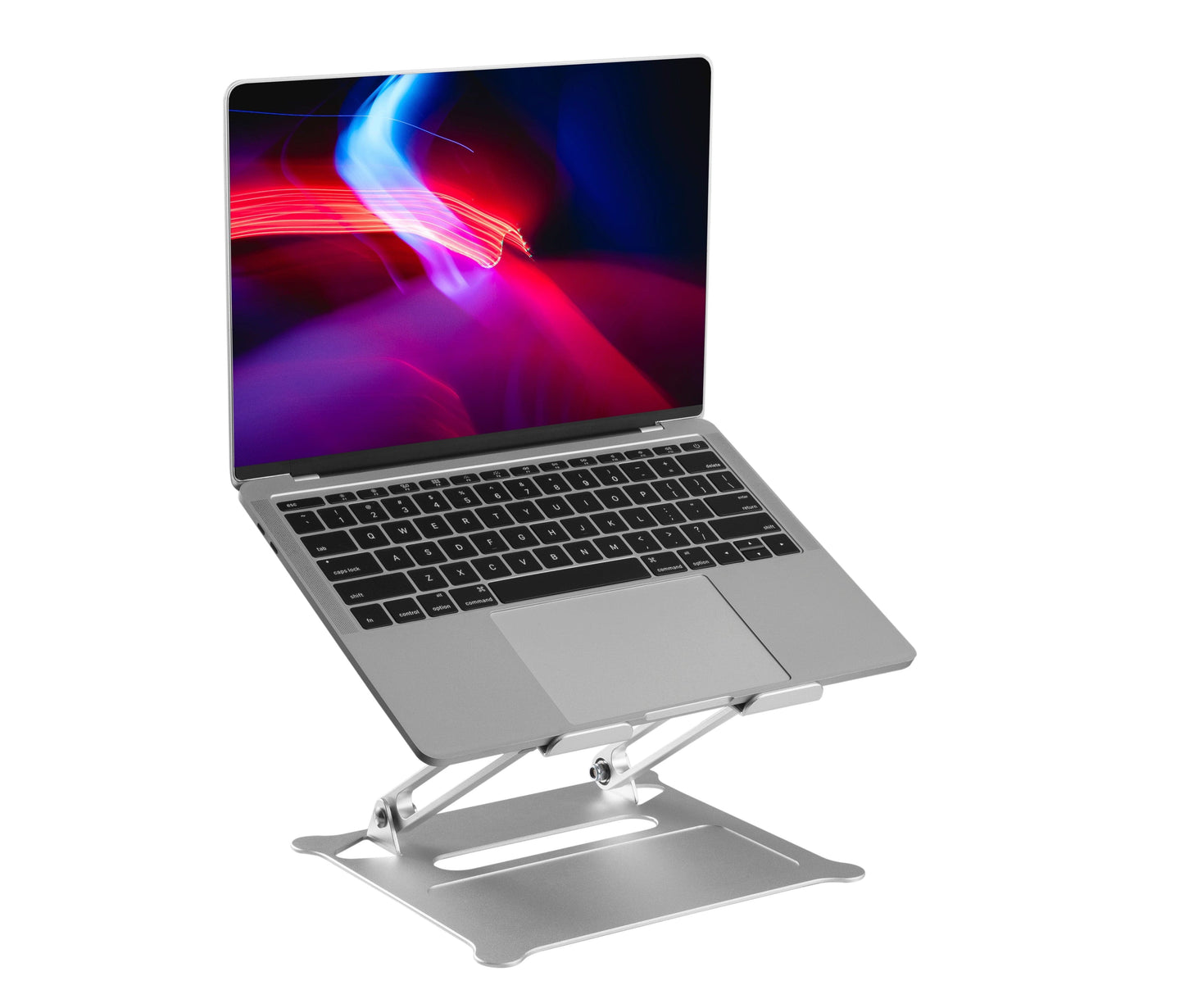 ProperAV Aluminium Construction Fully Adjustable Laptop or Tablet Stand - Silver