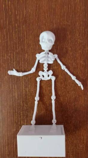 Dancing Skeleton Aquarium Decoration – Air Bubble Powered Moving Skeleton Fish Tank Ornament – Fun 3D Printed Aquarium Decor