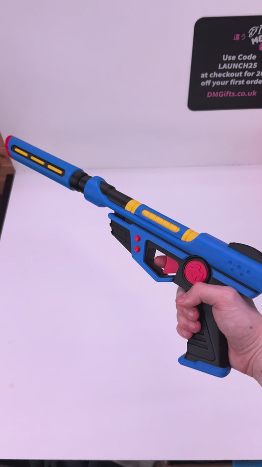 Valorant Arcade Ghost Blue Cosplay Weapon Detachable Silencer Moving Trigger